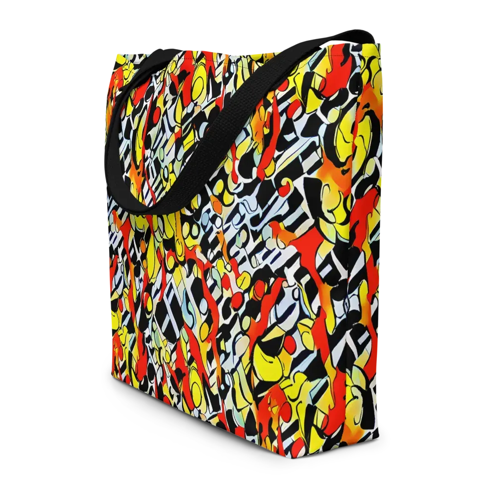 Citrus Noir on Large Tote Bag W/ Pocket — Front