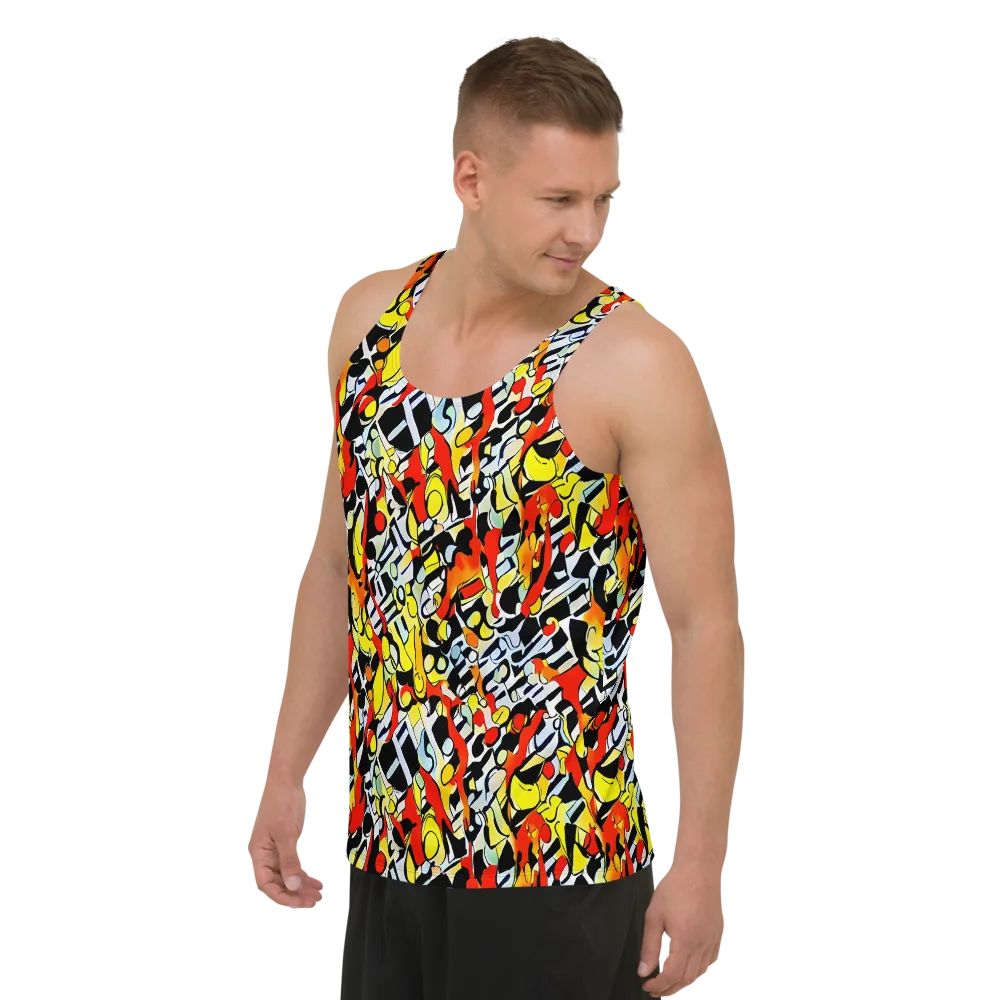 Citrus Noir on Men's Tank Top — Left Front