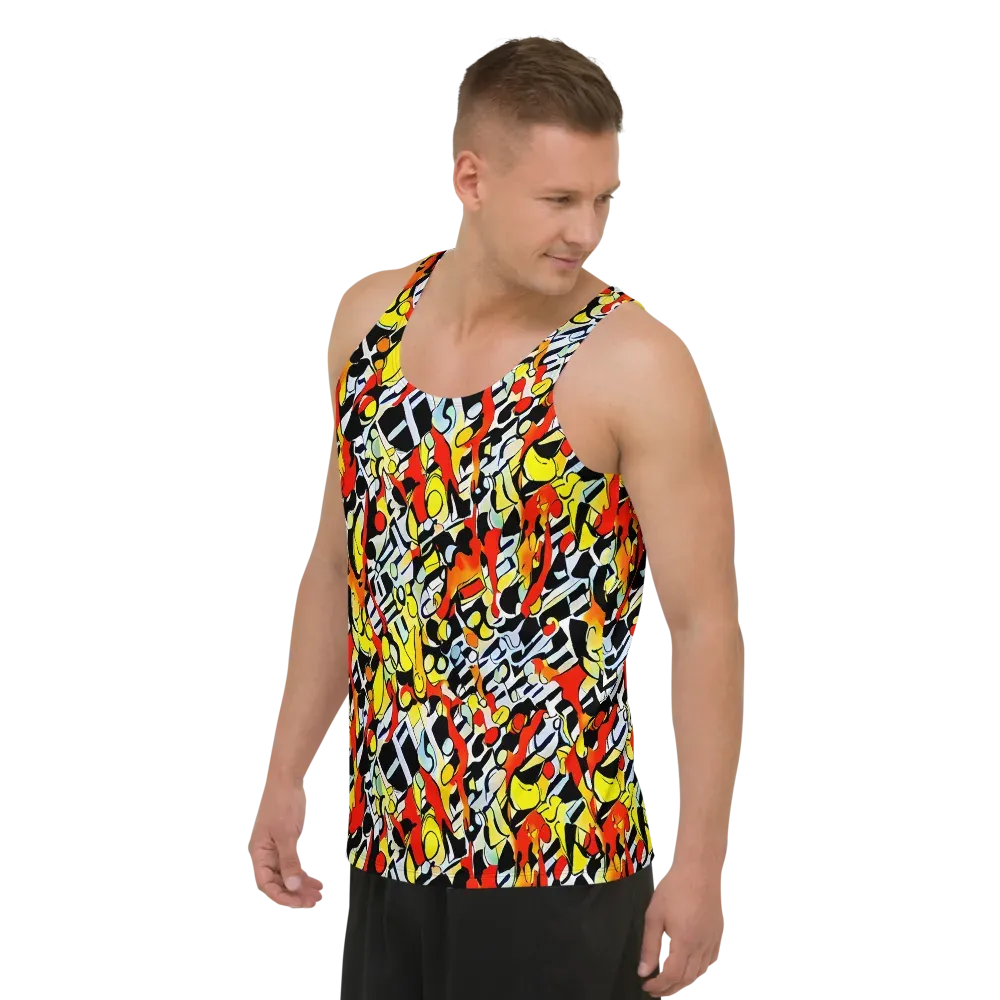 Citrus Noir on Men's Tank Top — Left Front