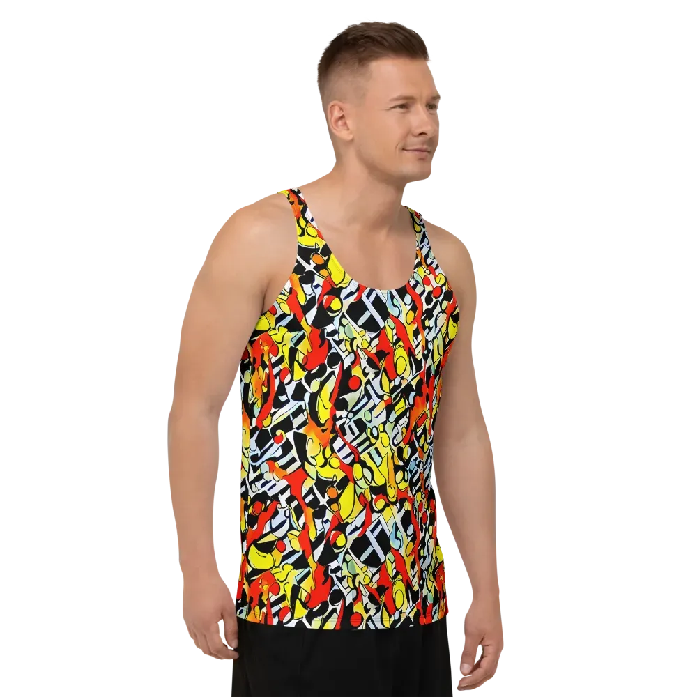 Citrus Noir on Men's Tank Top — Right Front