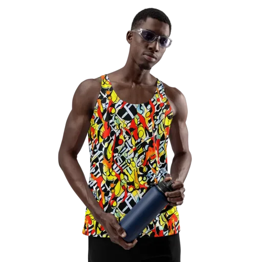 Citrus Noir on a Men's Tank Top