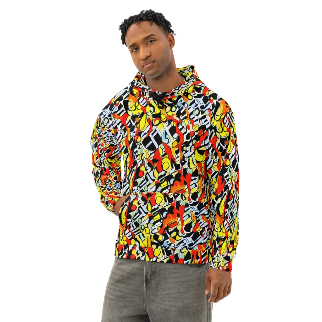 Citrus Noir on Cotton Hoodie — Left Front