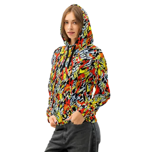Citrus Noir on a Cotton Hoodie