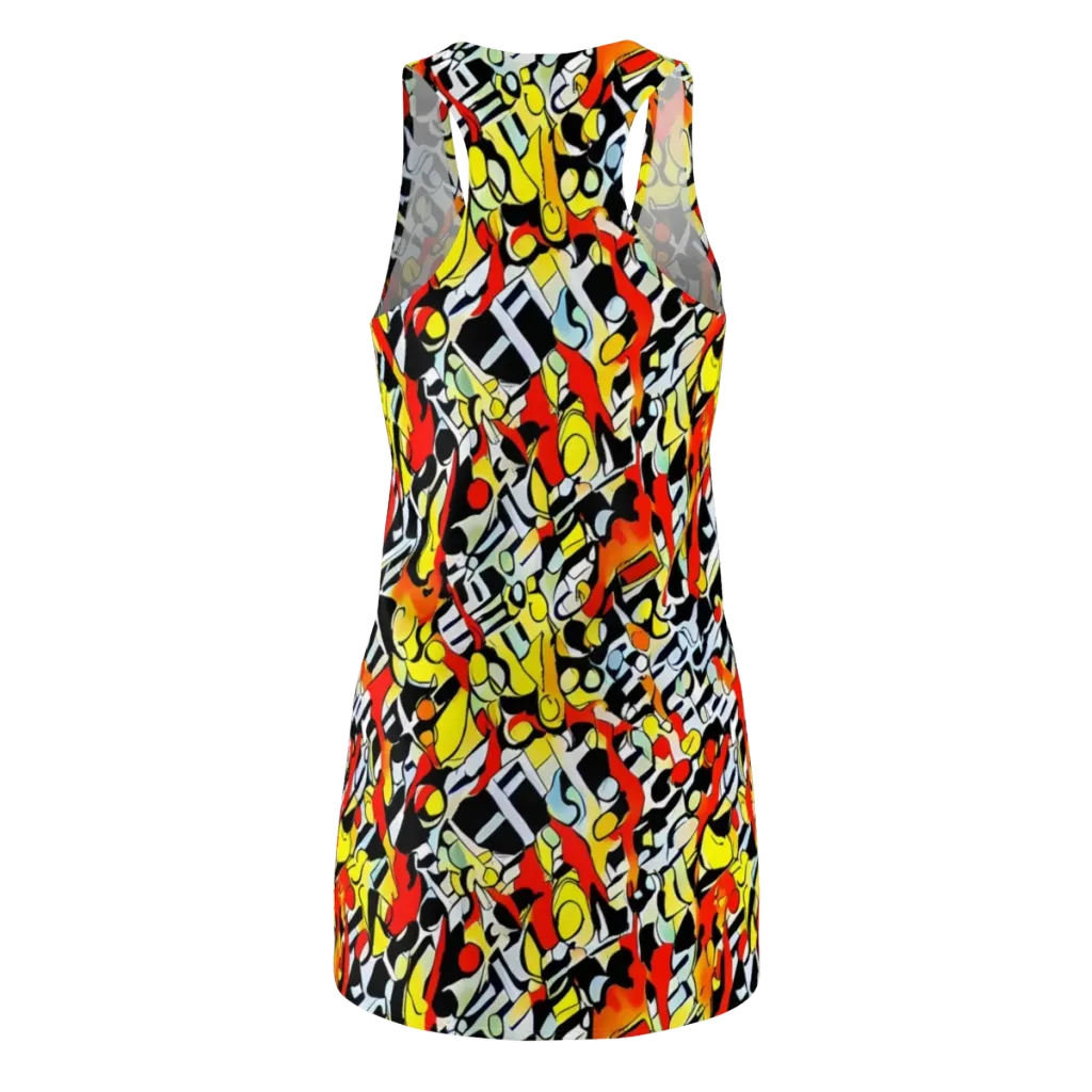 Citrus Noir on Racerback Dress — Back
