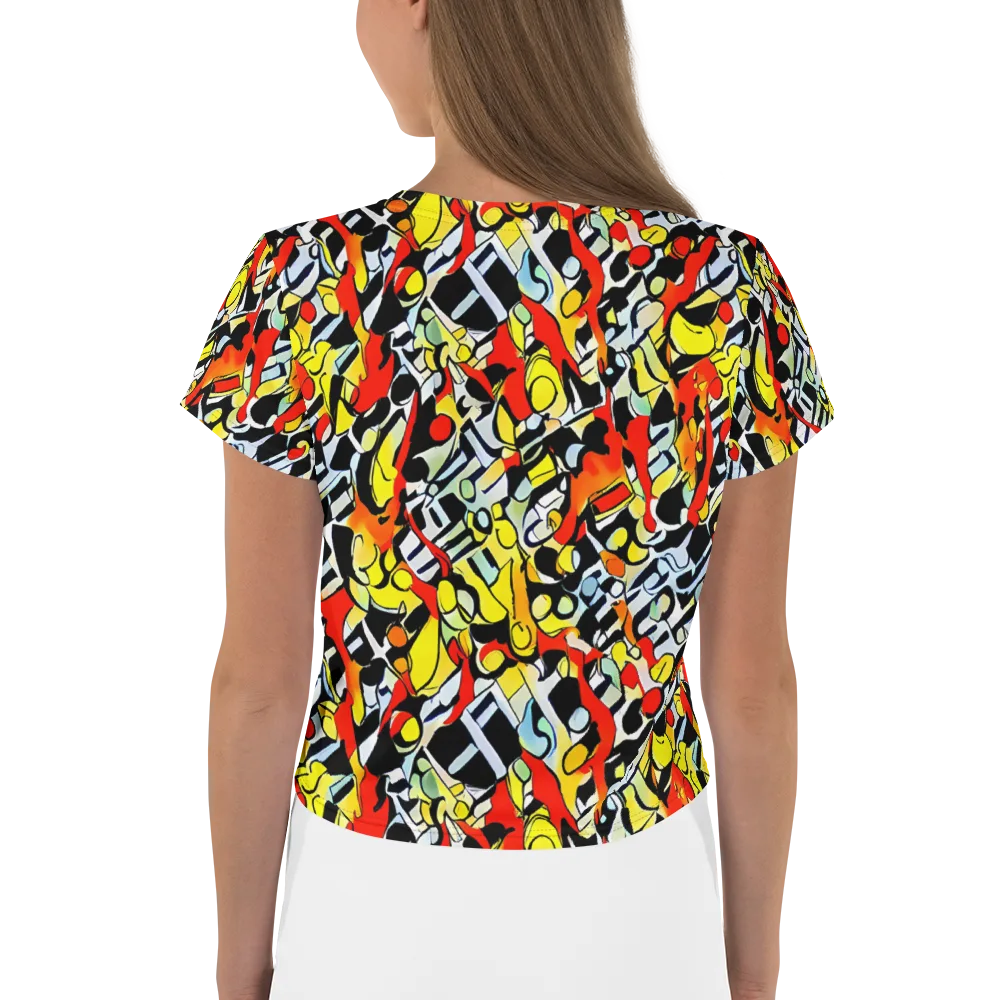 Citrus Noir on Crop Tee — Back