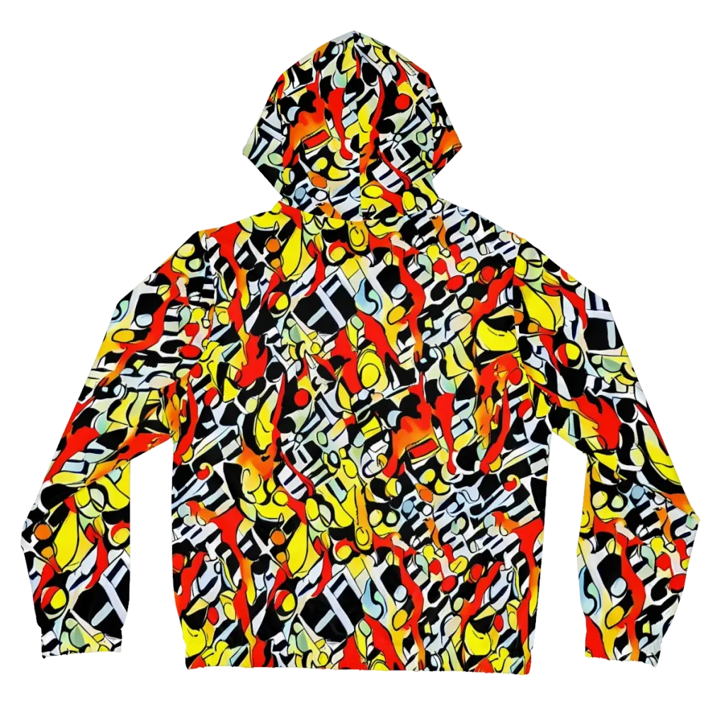 Citrus Noir on Women's Full-Zip Hoodie — Back