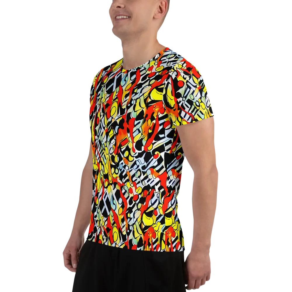 Citrus Noir on Men's Athletic T-Shirt — Left