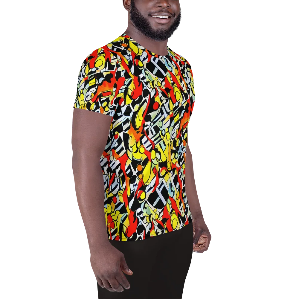 Citrus Noir on Men's Athletic T-Shirt — Right