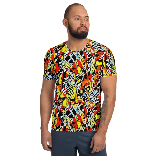Citrus Noir on a Men's Athletic T-Shirt