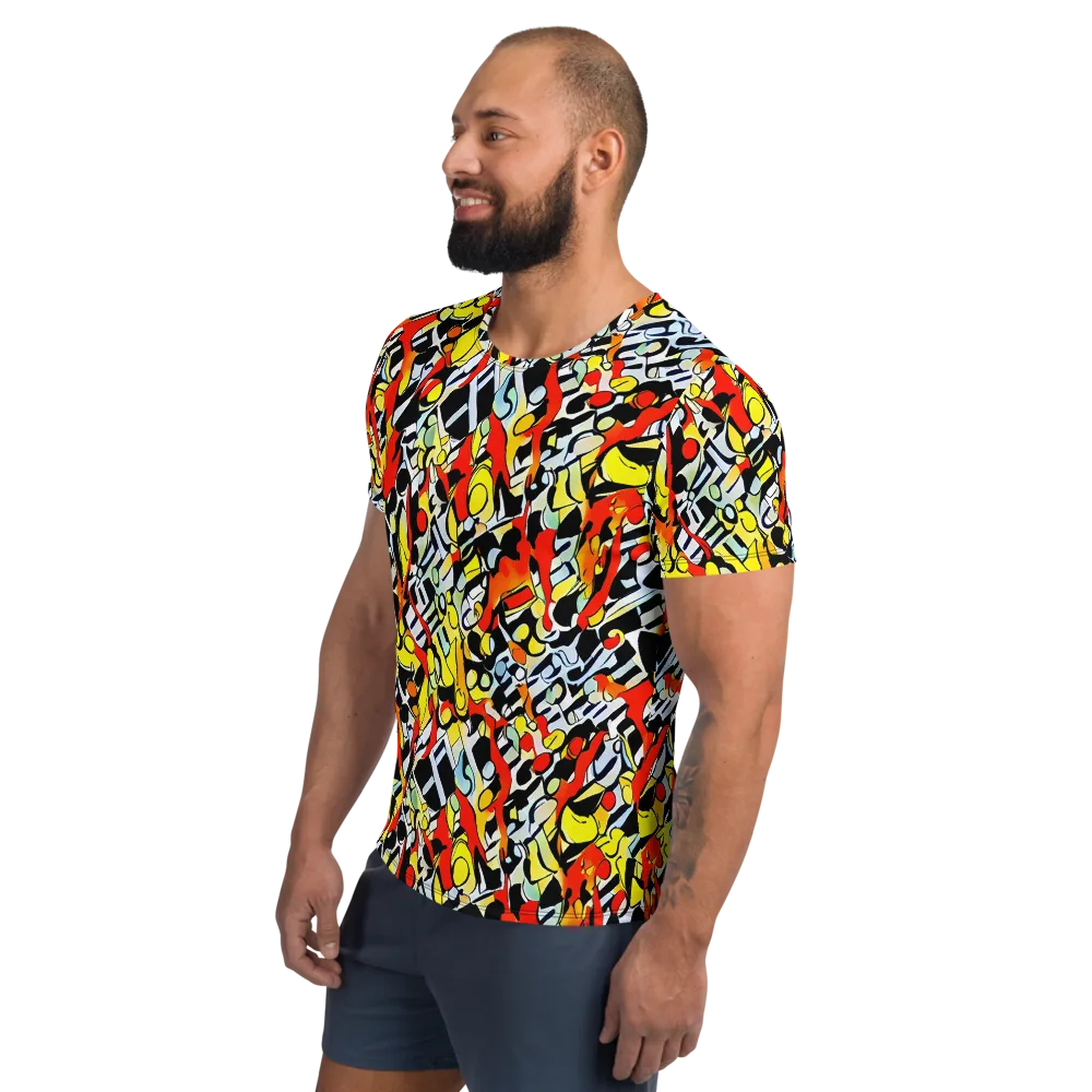 Citrus Noir on Men's Athletic T-Shirt — Left