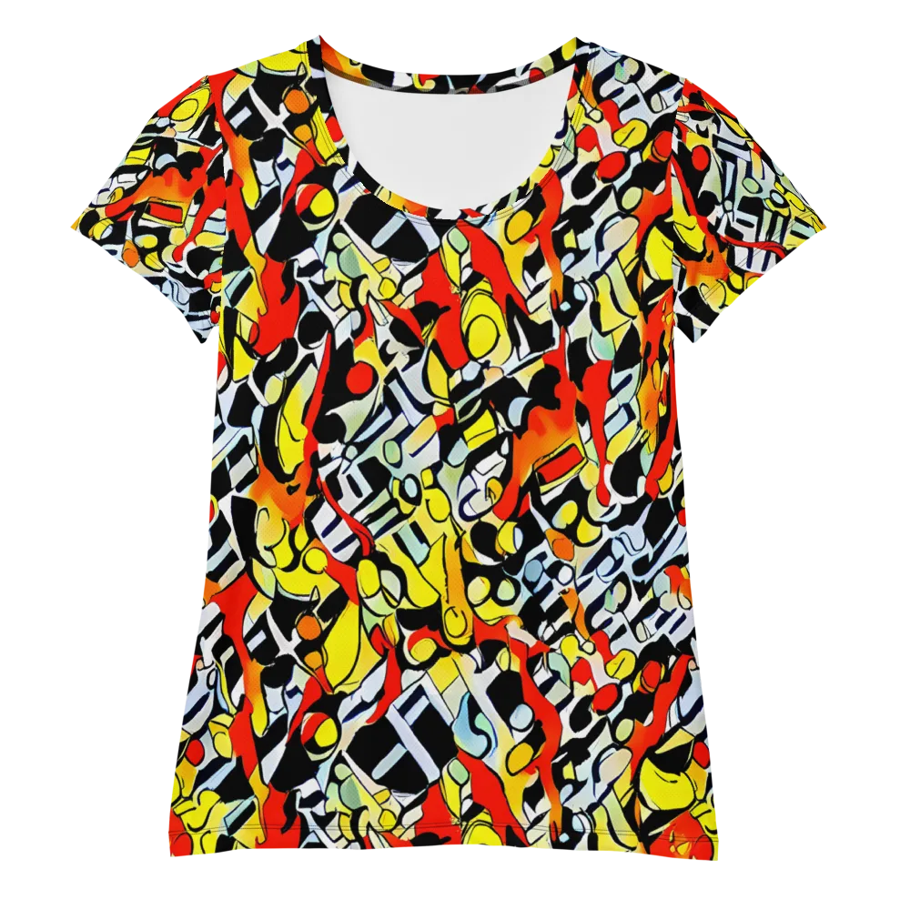 Citrus Noir on Women's Athletic T-Shirt — Front