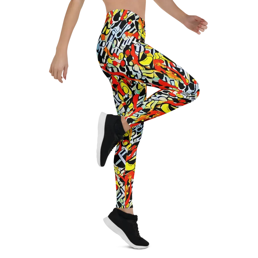 Citrus Noir on Leggings — Right