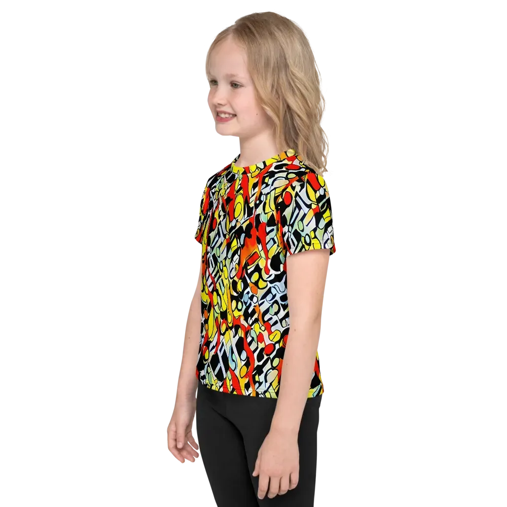 Citrus Noir on Kids Crew Neck T-Shirt — Left