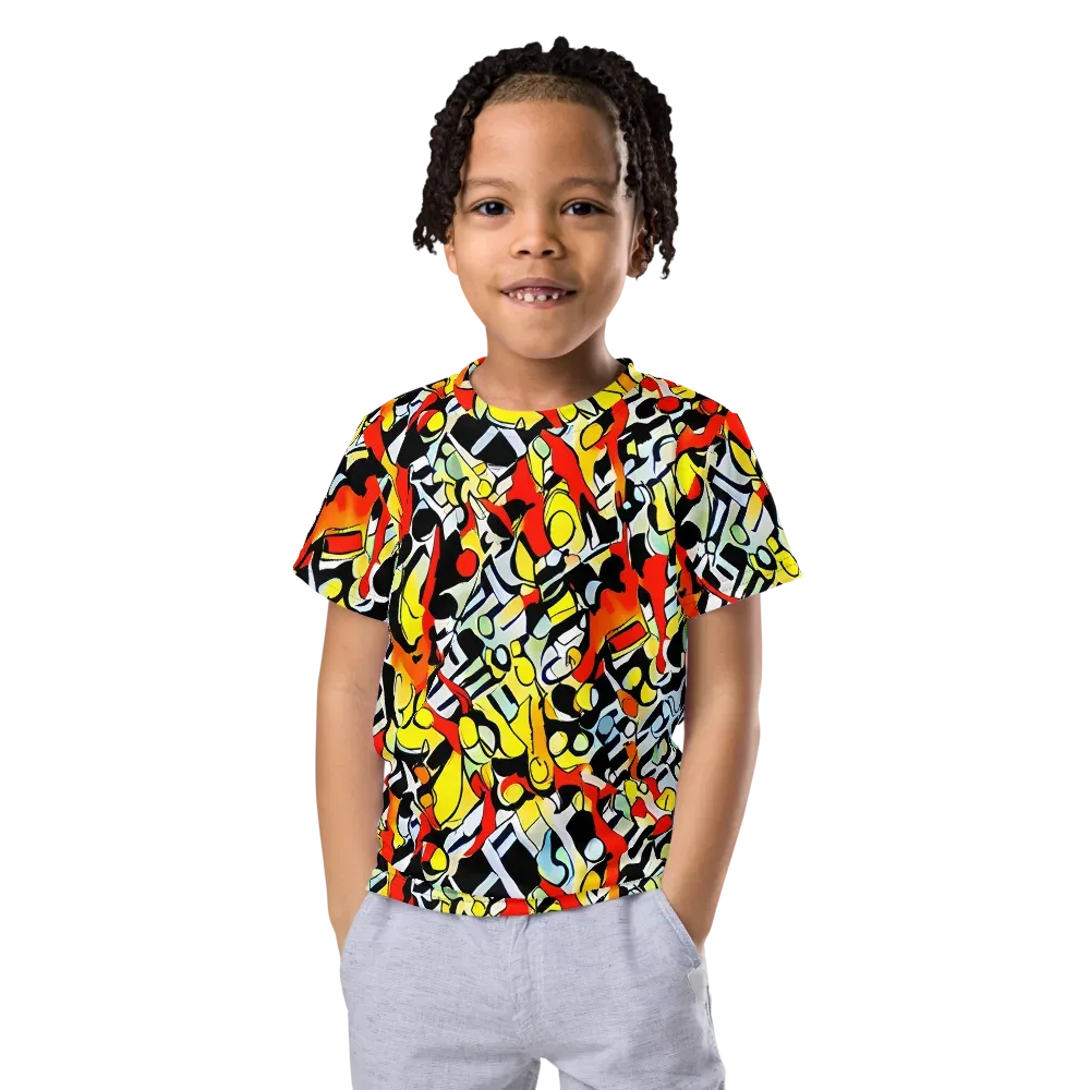 Citrus Noir on Kids Crew Neck T-Shirt — Front