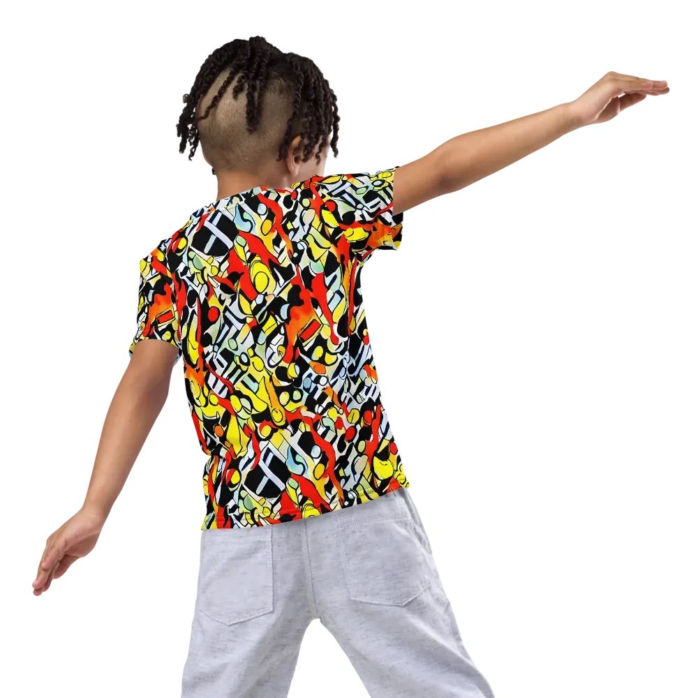 Citrus Noir on Kids Crew Neck T-Shirt — Back