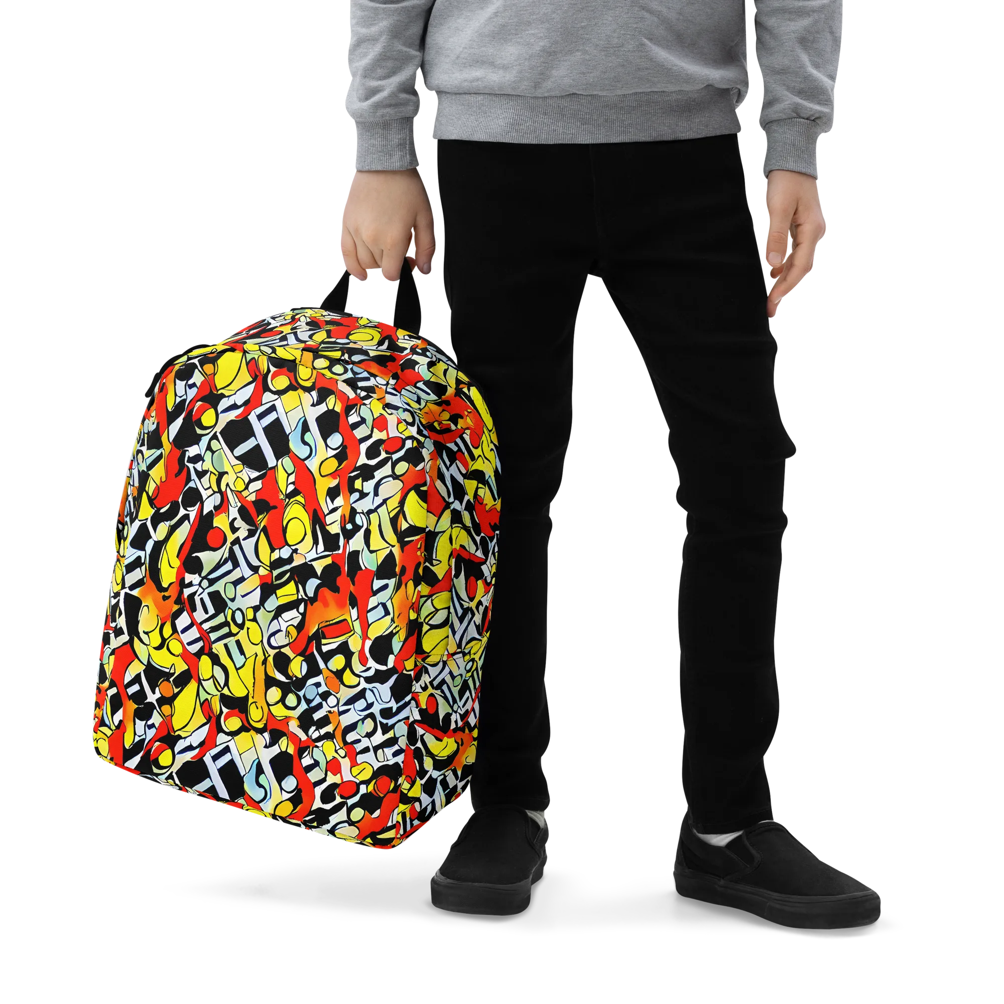 Citrus Noir on Minimalist Backpack — Zoomed-in