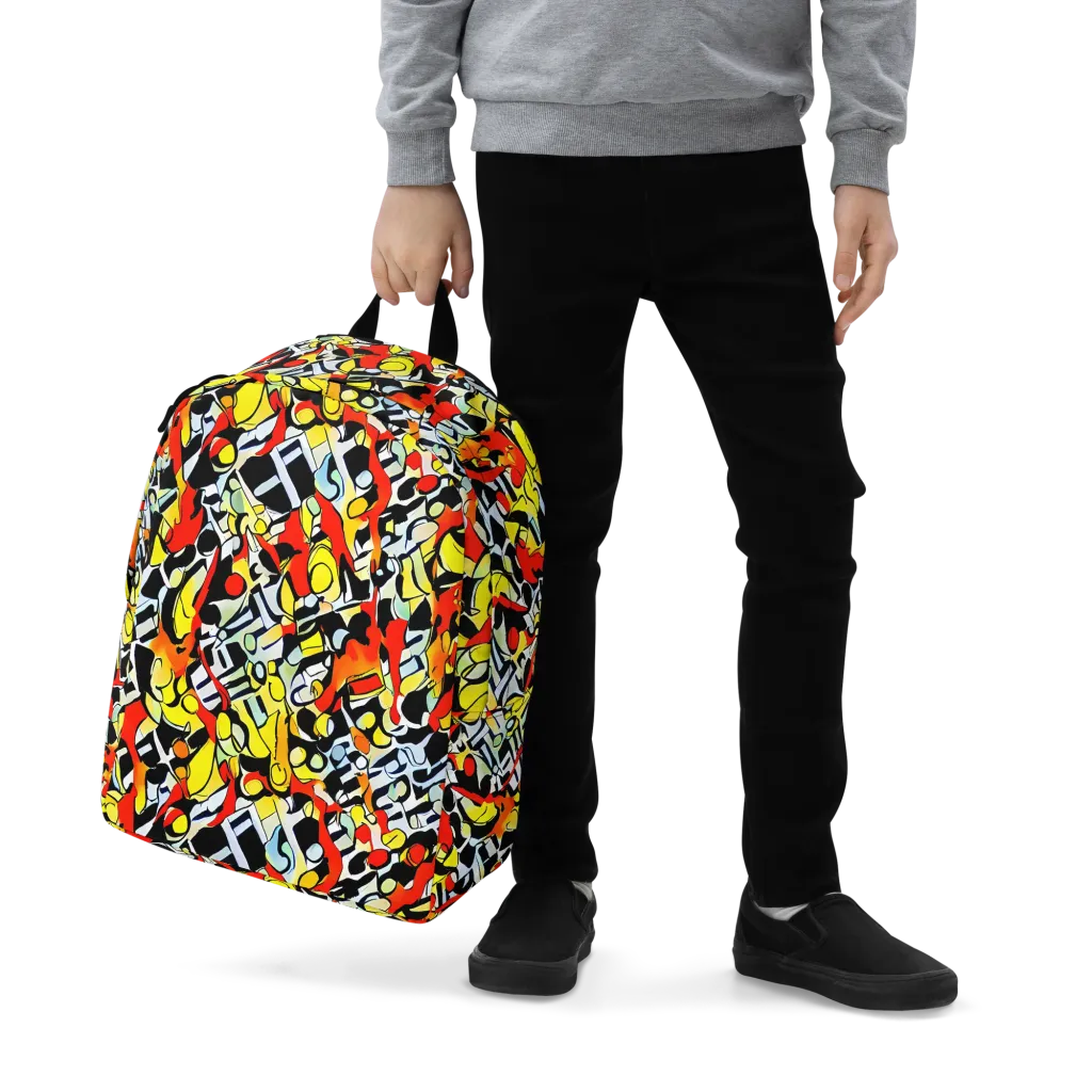 Citrus Noir on Minimalist Backpack — Zoomed-in