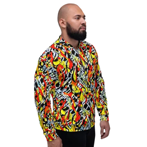 Citrus Noir on a Bomber Jacket