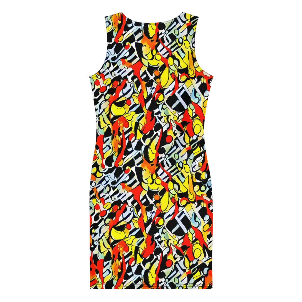 Citrus Noir on Bodycon Dress — Back