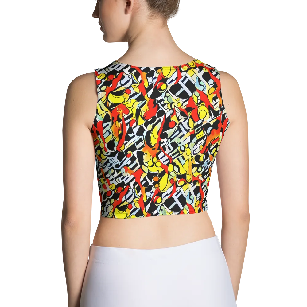 Citrus Noir on Crop Top — Back