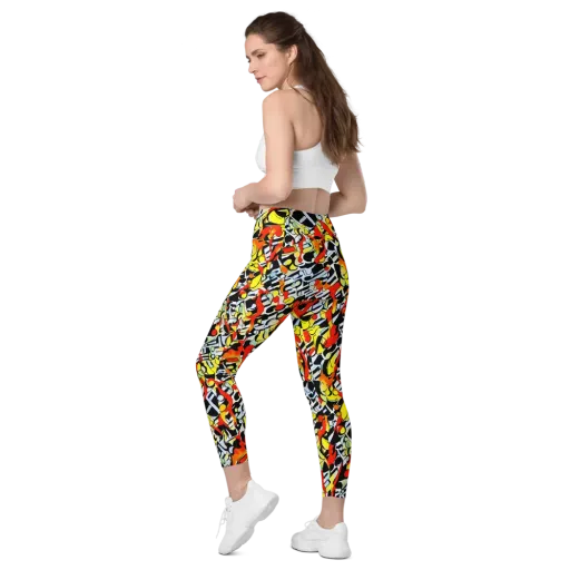 Citrus Noir on a Leggings with Pockets