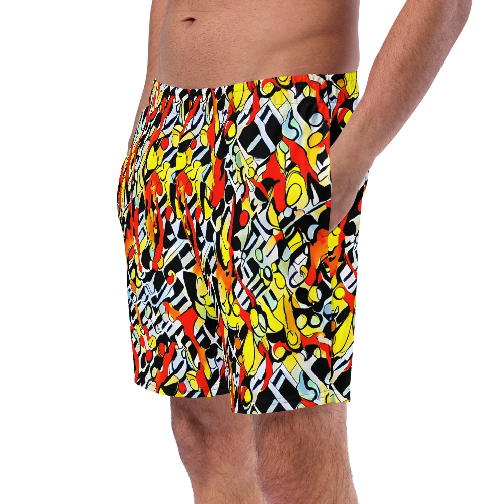 Citrus Noir on Swim Trunks — Left Front