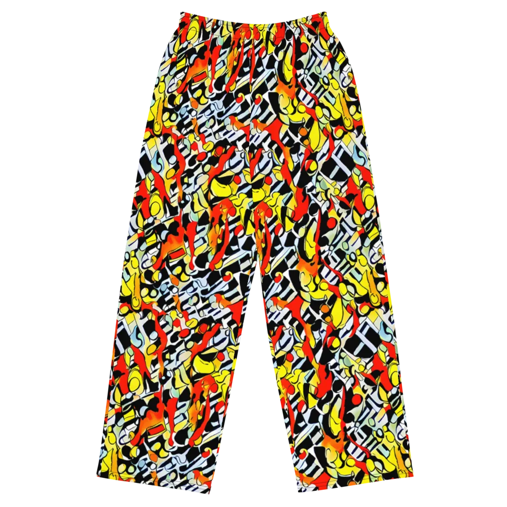 Citrus Noir on Wide-Leg Pants — Front