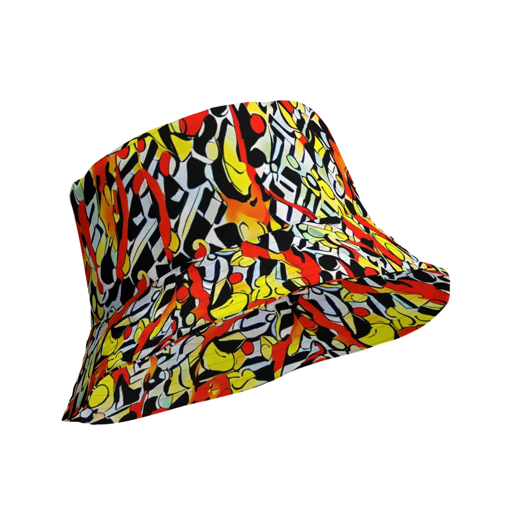 Citrus Noir on Reversible Bucket Hat — Product details Outside