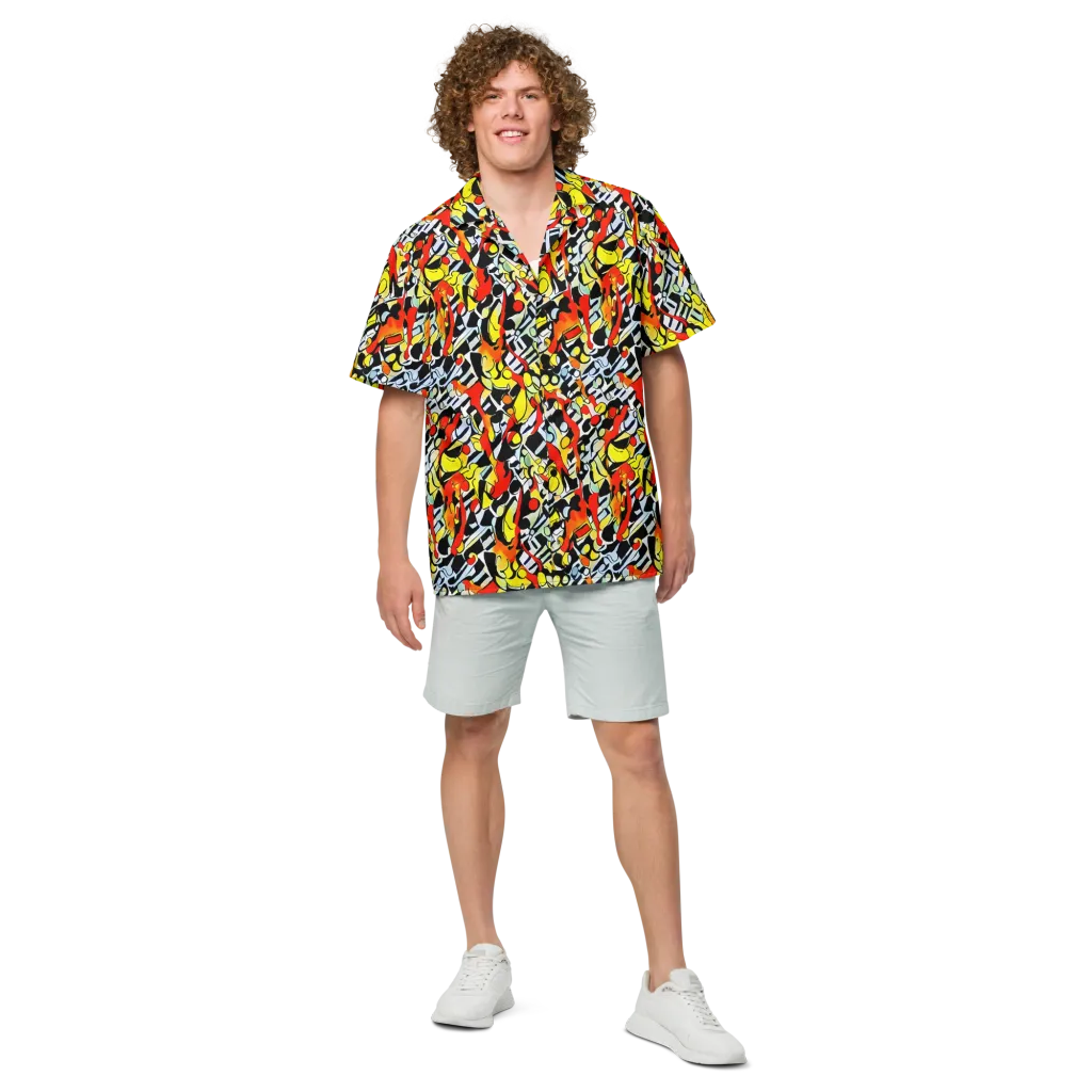 Citrus Noir on Button Shirt — Front