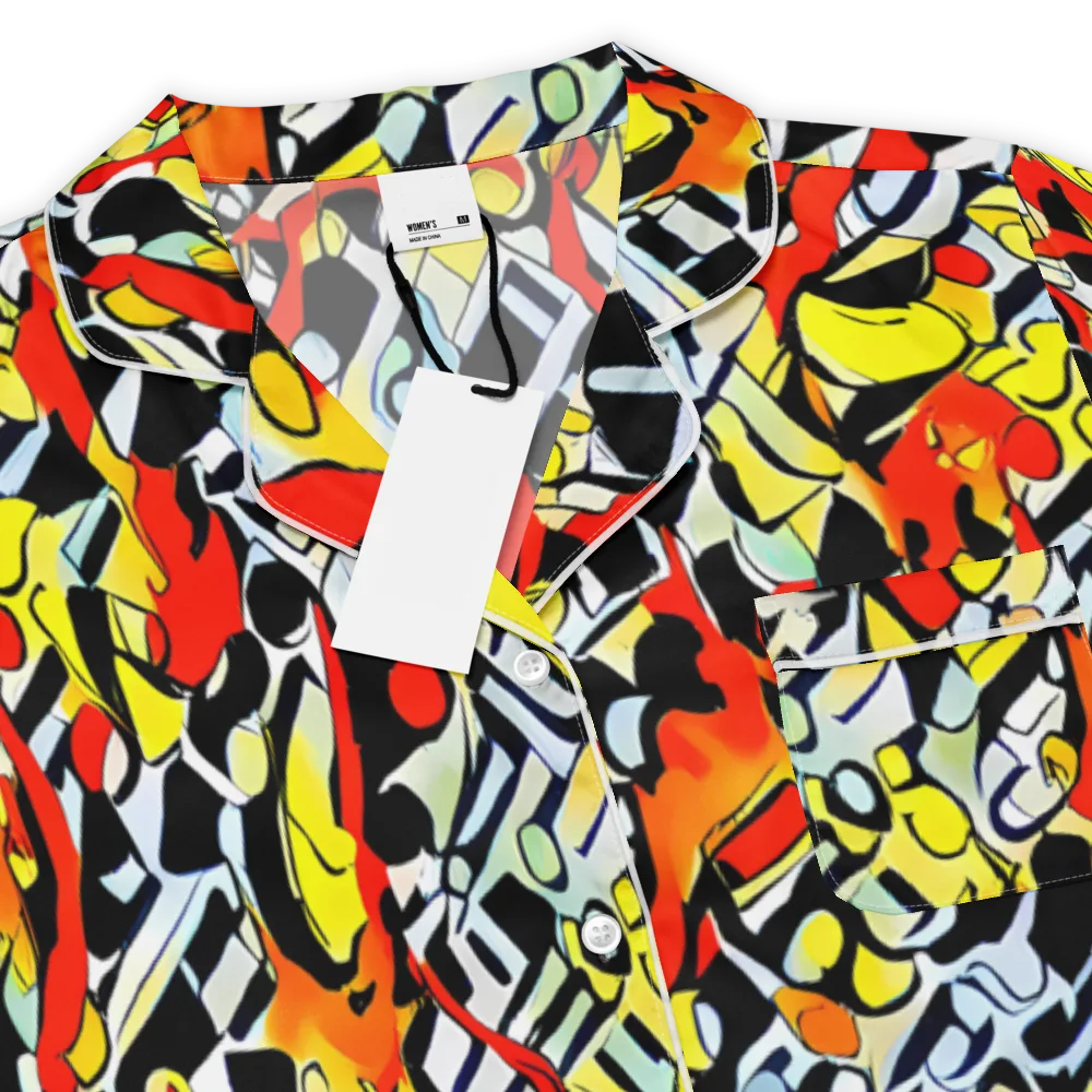 Citrus Noir on Women's Short Sleeve Pajama Top — Product details