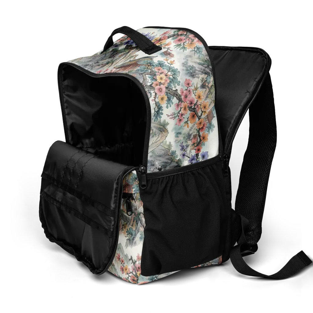 Jade Mountain Blossom on Utility Backpack — Product details 2