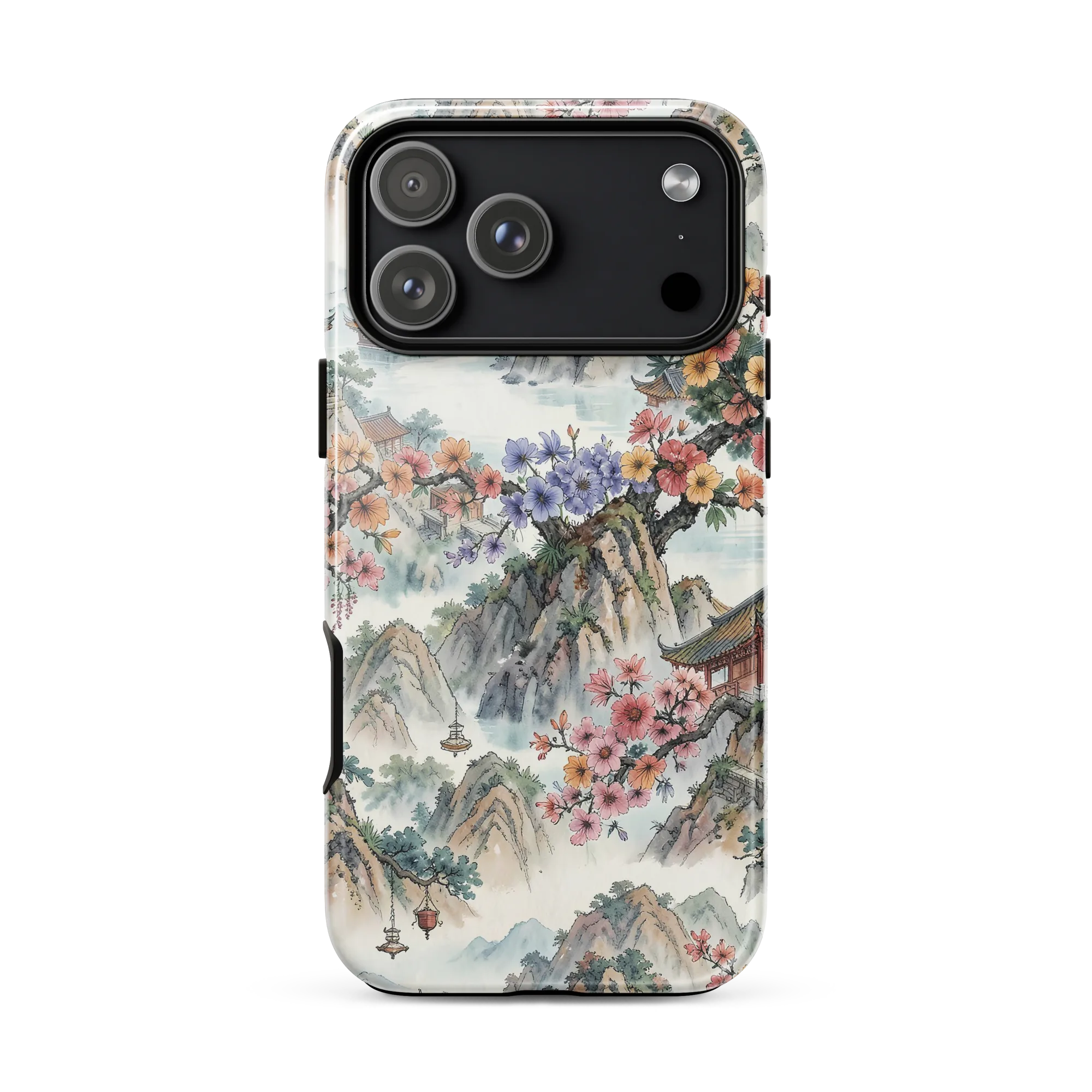 Jade Mountain Blossom on Tough Case for iPhone® — Front