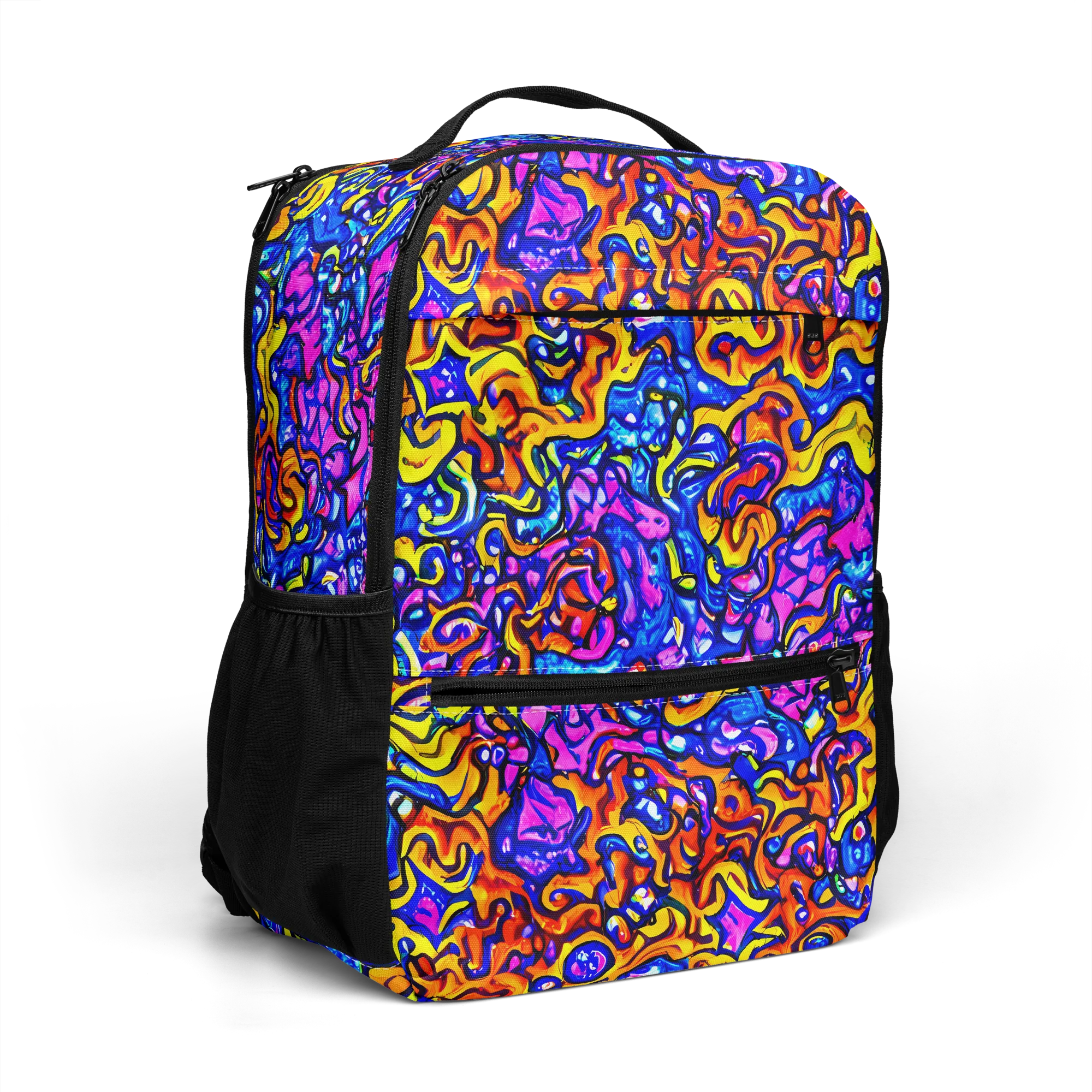 Saturated Whirl on Utility Backpack — Right Front