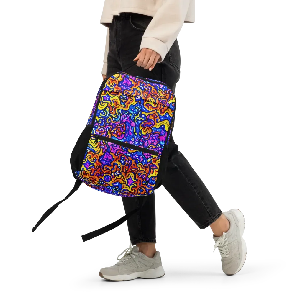 Saturated Whirl on Utility Backpack — Front
