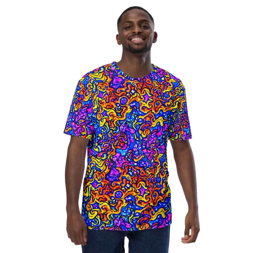 Saturated Whirl on Men's Crew Neck T-Shirt — Front
