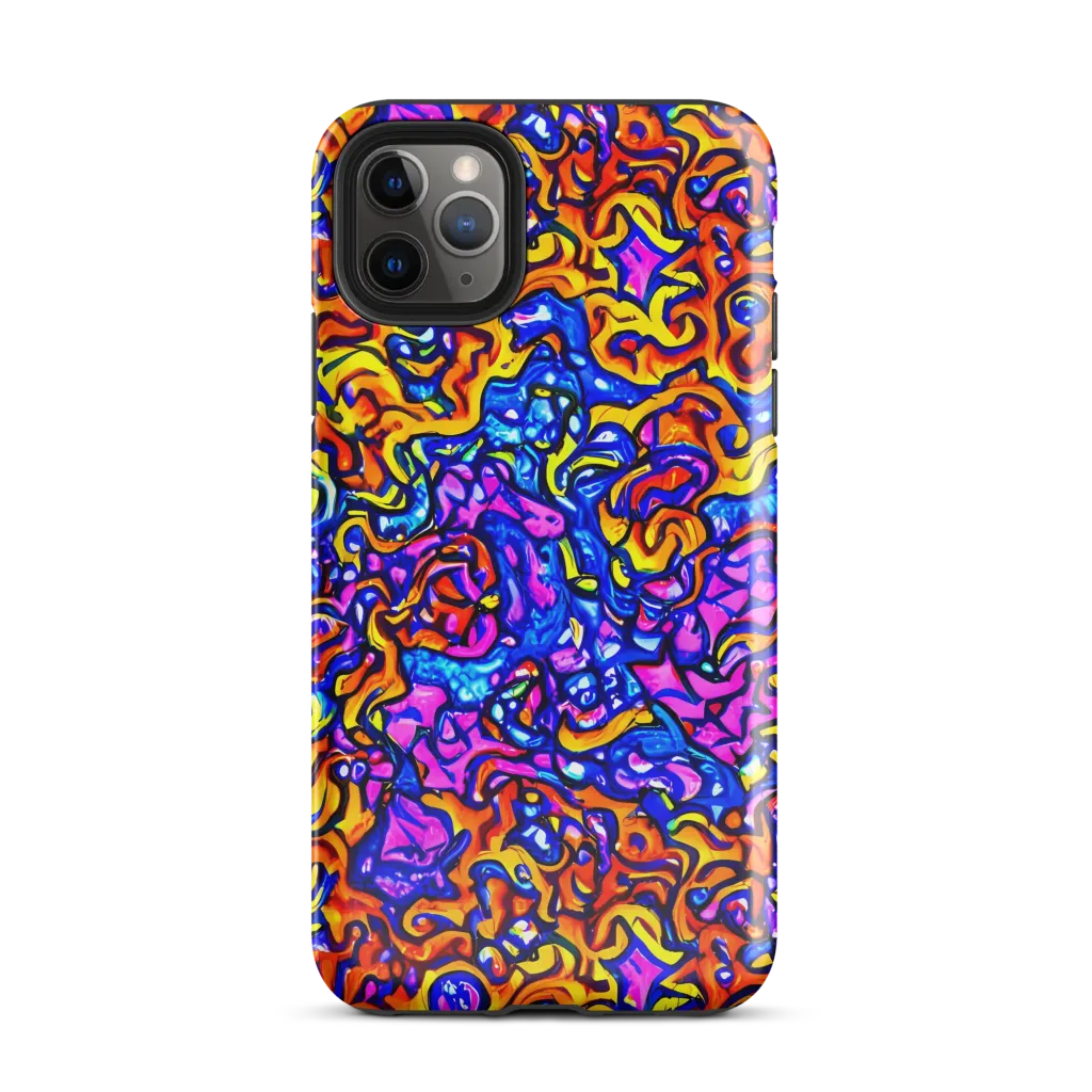 Saturated Whirl on Tough Case for iPhone® — Front