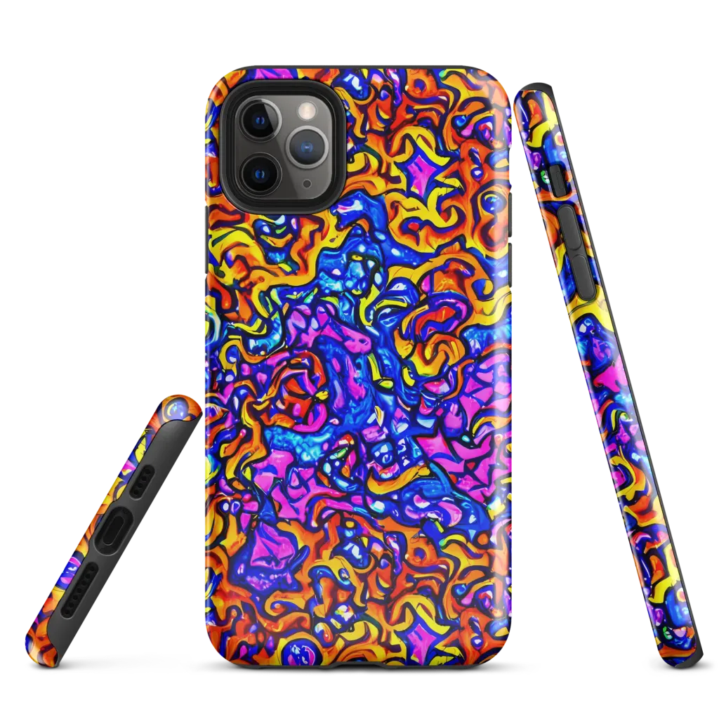 Saturated Whirl on Tough Case for iPhone® — Front