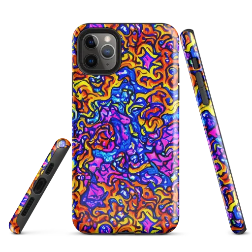 Saturated Whirl on a Tough Case for iPhone®