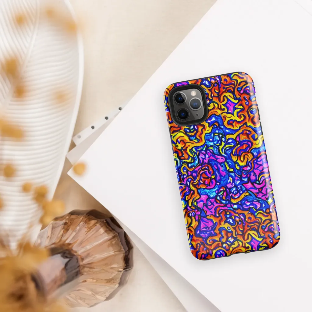 Saturated Whirl on Tough Case for iPhone® — Front