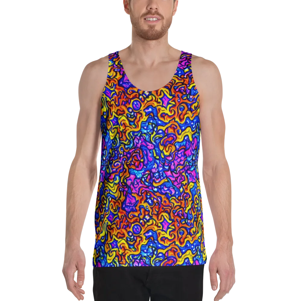 Saturated Whirl on Men's Tank Top — Front