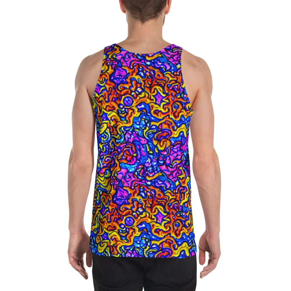 Saturated Whirl on Men's Tank Top — Back
