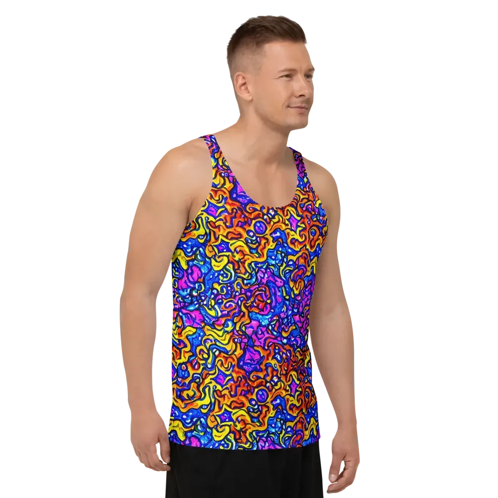 Saturated Whirl on Men's Tank Top — Right Front