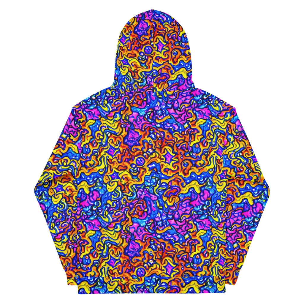 Saturated Whirl on Cotton Hoodie — Back