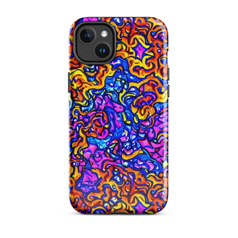 Saturated Whirl on MagSafe Tough Case for iPhone® — Front