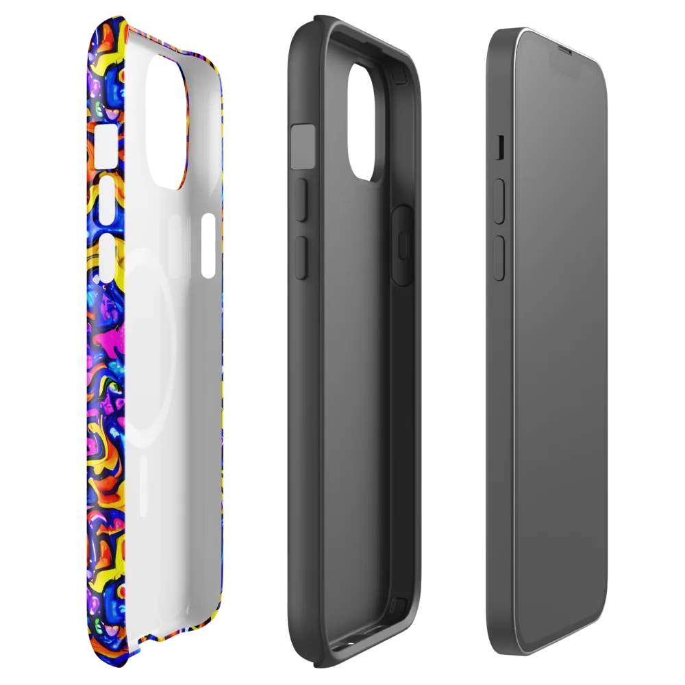 Saturated Whirl on MagSafe Tough Case for iPhone® — Front