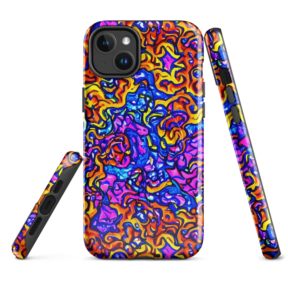 Saturated Whirl on MagSafe Tough Case for iPhone® — Front