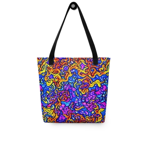 Saturated Whirl on a Tote Bag