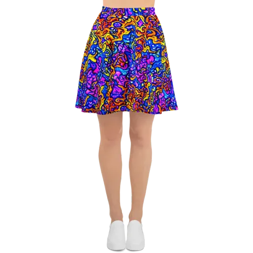 Saturated Whirl on a Skater Skirt