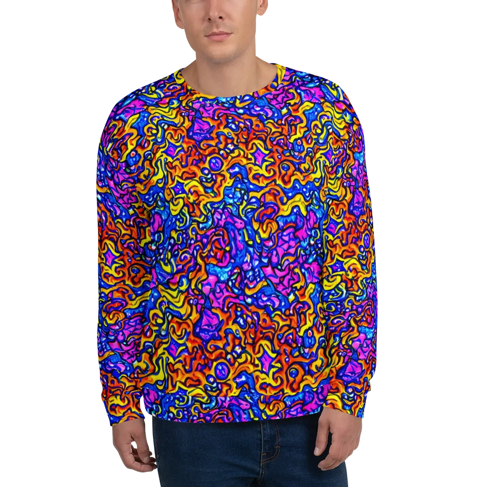 Saturated Whirl on Sweatshirt — Front