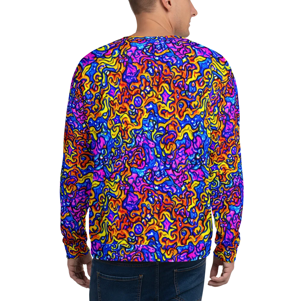 Saturated Whirl on Sweatshirt — Back